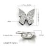 Decoração de Cadarço DIY Full Diamond Transfronteiriça Fivela de Metal com Diamantes e Pérolas Trevo de Quatro Folhas com Furos para Fivela de Decoração de Tênis