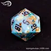 Venta directa de fábrica honda de juego mazmorras y mazmorras juego de mesa dados multifacéticos DND RPG dados turquesa luna