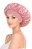 Gorro versátil de alta elasticidad para el cuidado del cabello, gorro posparto, pañuelo para la cabeza, gorro de belleza, gorro de ducha, gorro de dormir de satén para mujer