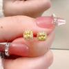 Popular en Douyin Diseño de Anillo de Cubo de Azúcar Pequeño Nicho Estilo Ins Xiaohongshu Mismo Estilo Juego de Joyería Dropshipping