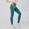 Pantalones de yoga para correr entrenamiento transfronterizo deportes fitness pantalones ropa ajustada levantamiento de glúteos melocotón cintura alta pantalones de yoga nude para mujer