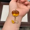 Cera de Abeja de Segunda Generación Varios Estilos Oso Bolsa de Queso Colgante Llavero DIY Exquisito Adorno de Joyería