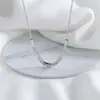 Colar Cubo Mini com Toque de Luxo, Luxo Leve, Design Simples, Corrente para Clavícula Tijolo de Ouro Imitação, Novo Modelo para 2026