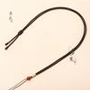 Colgante fino de cuerda tejida a mano, jade, ágata, jade, collar sencillo, cuerda, joyería artesanal, cordón para colgar en el cuello, venta al por mayor