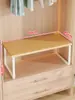Estante de almacenamiento para armario, estante de gabinete, estante interior en gabinete, organizador de almacenamiento para microondas de escritorio, panel divisor de gabinete de cocina