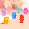 Juguete Acrílico Plástico Colorido Fresa Oso Accesorio Colgante Ultraman DIY Juguete Pequeño Decoración de Cristal
