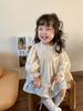 Cane Pear Roupa Infantil Terno para Meninas 2025 Primavera Novo Camisa Infantil Coreana Top Saia Roupa de Bebê Menina
