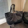Bolso Pleateado de Moda para Mujer 2024 Nuevo Bolso Tote Bolso de Hombro de Moda Casual Bolso de Mano Simple Bolso de Gran Capacidad