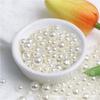 Furo reto perfurado pérola ABS imitação cor mista 3-8mm DIY feito à mão contas soltas acessórios de vestuário com contas