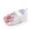 Zapatos de Princesa para Bebé de 0 a 1 Año de Primavera y Otoño Zapatos de Bebé con Flor de Lana en la Cabeza Banda para el Cabello Suela Suave Antideslizantes Zapatos para Niños Pequeños Total 2332