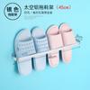 Barra de Toalla de Aluminio Espacial Baño Aluminio Barra Única Estante para Toallas Sin Perforaciones Estante de Almacenamiento Colgante de Pared para Pantuflas Barra de Toalla de Baño
