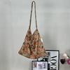 2025 Verano Nuevo Estilo Coreano Estilo INS Bolsa de Tela Floral Moda Gran Capacidad Calle Combinable Bolso de Axila Bolso de Hombro