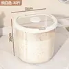 Balde de Arroz Doméstico à Prova de Insetos à Prova de Umidade Pote para Armazenamento de Grãos Super Grande de Grau Alimentício Balde Organizador de Armazenamento de Arroz Farinha de Arroz Grãos
