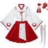 Anime japonês nova lua crescente e vento quimono melhorado platicodonte bruxa feminina feminina roupas de cosplay traje