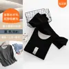 Traje de Ropa Interior Térmica de Doble Color de Terciopelo con Cuello Redondo en V para Hombre y Mujer Otoño/Invierno Ropa y Pantalones de Otoño Alta Elasticidad Calor Rápido