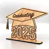 Letrero de Graduación Transfronterizo 2025 Adornos de Escritorio de Madera Adornos de Decoración para Fiesta de Graduación Artesanías de Madera