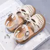 Sandalias Cerradas para Niñas con Diseño Trenzado Hueco, Nuevo Estilo Verano 2026 Zapatos Infantiles, Sandalias de Princesa Estilo Pastoral para Bebé Niña