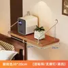 Estante de pared para dormitorio y sala de estar, sin perforaciones, montado en la pared, colgante, estante para proyector, tablero de una palabra, estantería