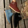 Hebilla de Cinturón de Suela Botas Eva Punta Redonda Otoño e Invierno Decoración de Exportación para Mujer Transfronterizo Suela Gruesa Nueva Moda Talla Grande