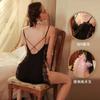 Camisón sexy con tirantes y almohadillas para el pecho Ruolan, talla grande de encaje, ideal para el hogar, 9772.