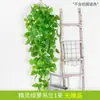Colgante de pared artificial planta verde colgante de pared flor artificial ratán pared hoja de plástico artificial orquídea colgante hoja decorativa cesta colgante Rosa Verde