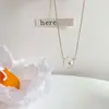 Colar de Cereja Pérola Suave de Verão Feminino Luxo Leve Nicho Temperamento Corrente de Pescoço Doce e Fresca Corrente Clavicular