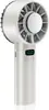 Ventilador de Refrigeración Portátil de Mano con Pantalla Digital Ventilador Personal Turbo Recargable por USB con Flujo de Aire Fuerte Velocidad Ajustable y Funcionamiento Silencioso para Viajes al Aire Libre Oficina y Refrigeración en Verano