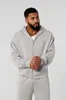 Youngla Americana Nueva Sudadera con Cremallera Cardigan Chaqueta Jogging Deportes Fitness Estampada Casual con Capucha