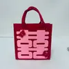 Bolsas de fieltro personalizadas para bodas, Bolsas de regalo de alta gama para bodas, Bolsas de mano para damas de honor, Bolsas creativas de dulces para bodas para recién casados