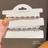 Pulseira Quadrada de Zircônia Exquisita Francesa Extensível, Pulseira de Luxo Leve e de Alta Qualidade, Joia de Mão Simples, Personalizada e Versátil para Venda por Atacado