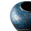 Jarrón de Cerámica Jingdezhen para Arreglo Floral, Tamaño Grande para Patio y Sala de Estar, Adecuado para Flores Secas, Maceta de Cerámica Rústica, Decoración del Hogar, Maceta Nueva