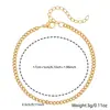Conjunto de Pulseras Populares Transfronterizas Europeas y Americanas de Acero Inoxidable, Cadena Electroplateada Simple y Elegante, Joyería Ajustable, Suministro de Comercio Exterior