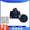 Base Cassong Hembra 4 Núcleos XLR Hembra 4 Agujeros con Cubierta a Prueba de Polvo Nylon Retardante de Llama con Flecha Base de Carga para Batería de Litio Negra
