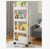 Pequeno carrinho de lanche doméstico piso multicamadas sala de estar saco de armazenamento rack cozinha móvel cesta de frutas e vegetais