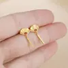 Caperucita Roja Mismo Estilo Estilo Nacional Pendientes de Borla de Abanico para Mujer Chapados en Oro Diseño de Nicho Pendientes de Alta Calidad