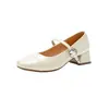 Nuevos Zapatos Mary Jane Cómodos para Mujer Otoño 2026, Estilo Francés Bajo con Hebilla de Una Correa, Estilo de Hada