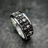 Anillo de Calavera Europeo y Americano Círculo Completo Calavera Retro Creativo Diablo Calavera Apertura Anillo Ajustable