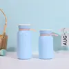 Conveniente taza de leche portátil, exquisita taza de agua de alta gama para estudiantes, taza aislada elegante y simple, taza de agua de gran capacidad para niñas