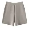 Shorts Retos de Cashmere Versátil Feminino Transfronteiriço Cashmere Outono e Inverno Calças Atacado Novo Estilo Shorts de Tricô