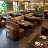 Buffet de Mariscos Cocina de Inducción Integrada Mesa para Hot Pot Campana Extractora de Tiro Descendente Cadena de Restaurantes de Barbacoa Cabina Comercial Sofá