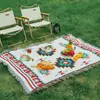 Alfombrilla de Picnic Gato de la Suerte Americano al Aire Libre Transfronteriza Cubierta Completa de una Pieza para Tienda de Campaña Mantel Manta Decorativa Cojín para Césped