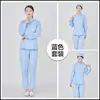 Uniforme de Enfermera Hospital Salón de Belleza Conjunto de Uniforme de Trabajo Opciones de Manga Larga y Corta Opciones Multicolor Uniforme de Enfermera con Parte Superior e Inferior