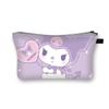 Nova Bolsa de Maquiagem Kuromi para Meninas, Grande Capacidade, Bolsa de Armazenamento de Mesa de Alta Qualidade, Bolsa Clutch Fofa Portátil Atacado