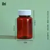 Ventas Directas de Fábrica Botellas Pequeñas para Medicina 30ml Marrón Transparente Botellas de Boca Ancha Botellas de Plástico PET Bloqueadoras de Luz Botellas para Empaque de Muestras de Alimentos