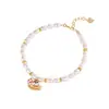 Tiro Real Caballo de Madera Mecedora Pulsera de Perlas de Agua Dulce para Mujer Plata de Ley S925 Nicho Elegante Gama Alta Esmalte Pulsera de Poni