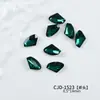 Popular Esmeralda Punta Inferior Manicura Forma Especial Diamante Multifacético Amor Hacha Super Brillante Versátil Uña Diamante Joyería Al Por Mayor