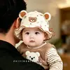 Gorro para bebé para primavera y verano, gorra con protección solar, gorro de pescador de patito amarillo para recién nacido, sombrero para el sol para niños y niñas