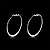 Pendiente de Personalidad de Moda para Mujer Anillo Exagerado Pendientes de Anillo Grande Oro Plata 6cm Pendientes de Círculo Plano