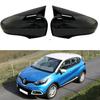 Adecuado para Renault Captur 12-19, cubierta de espejo con patrón de fibra de carbono, espejo retrovisor tipo bocina