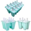 Popular na Amazon 10 peças criativas de bandeja de gelo de silicone molde caseiro DIY para sorvete palito de sorvete fácil de limpar fácil de desenformar